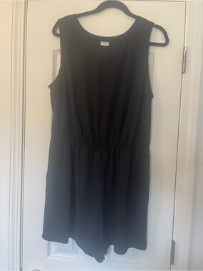 Black Sleeveless Romper